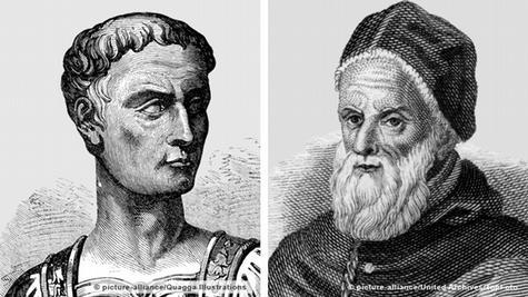 Юлий Цезарь и папа римский Григорий XIII