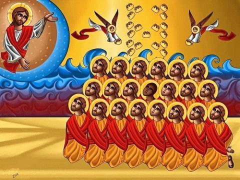 Ливийские новомученики, икона