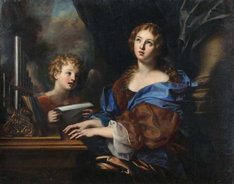 Николо Реньери. Святая Цецилия, между 1650 - 1660