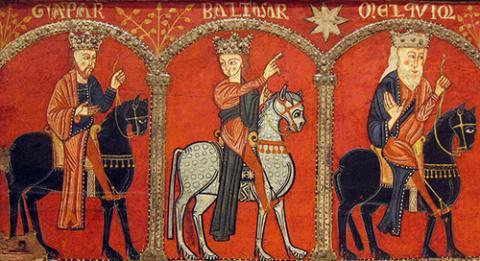 Frontal d'altar de Mosoll, els Reis d'Orient